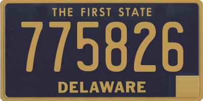 DE license plate 775826