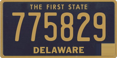 DE license plate 775829
