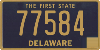 DE license plate 77584