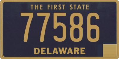 DE license plate 77586