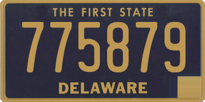 DE license plate 775879