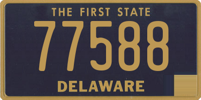 DE license plate 77588