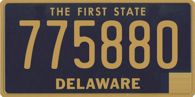 DE license plate 775880