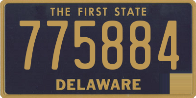 DE license plate 775884