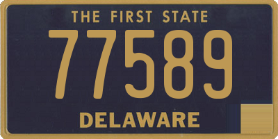 DE license plate 77589