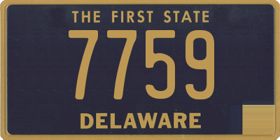 DE license plate 7759