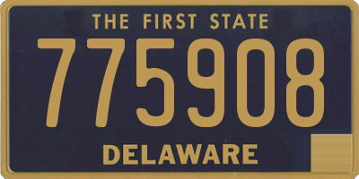 DE license plate 775908
