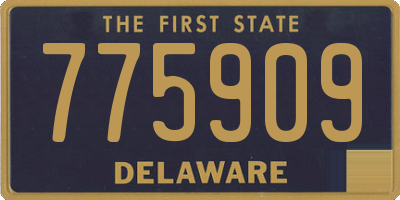 DE license plate 775909