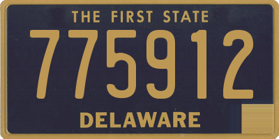 DE license plate 775912