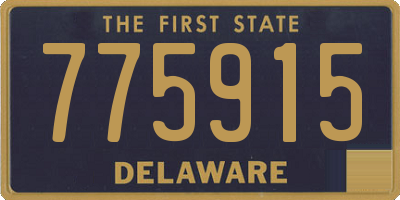 DE license plate 775915
