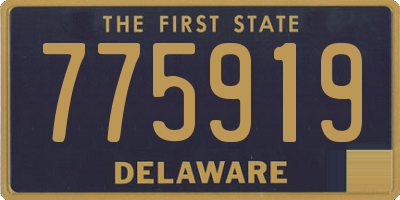 DE license plate 775919