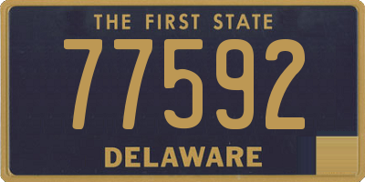 DE license plate 77592