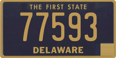 DE license plate 77593