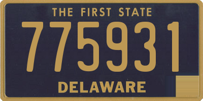 DE license plate 775931
