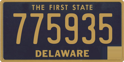 DE license plate 775935