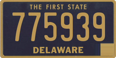 DE license plate 775939