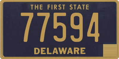 DE license plate 77594