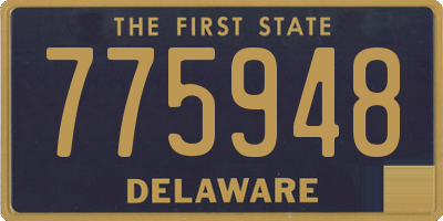 DE license plate 775948