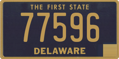 DE license plate 77596