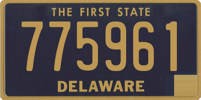 DE license plate 775961