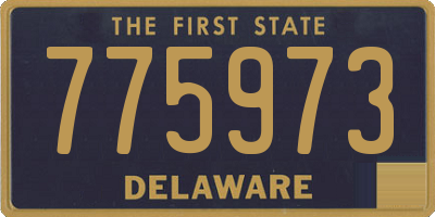 DE license plate 775973
