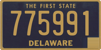 DE license plate 775991