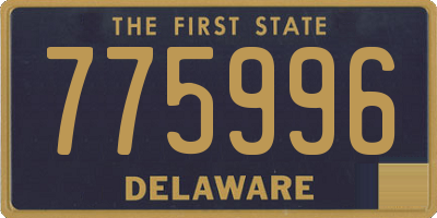 DE license plate 775996