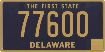 DE license plate 77600