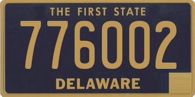 DE license plate 776002