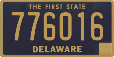 DE license plate 776016