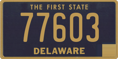 DE license plate 77603