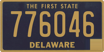 DE license plate 776046