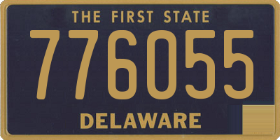 DE license plate 776055