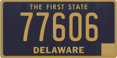 DE license plate 77606
