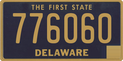 DE license plate 776060