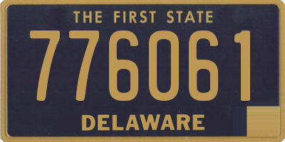 DE license plate 776061