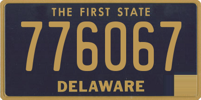 DE license plate 776067