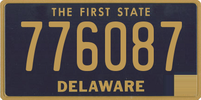 DE license plate 776087