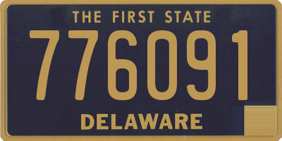DE license plate 776091