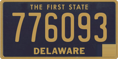 DE license plate 776093