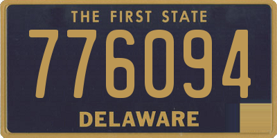DE license plate 776094