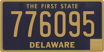 DE license plate 776095