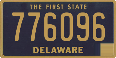 DE license plate 776096