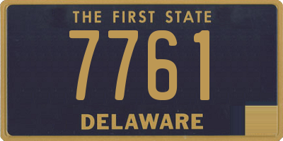 DE license plate 7761