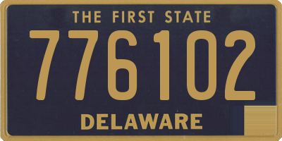 DE license plate 776102