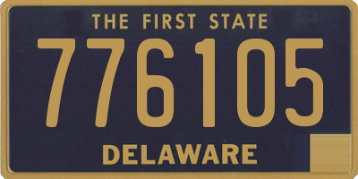 DE license plate 776105