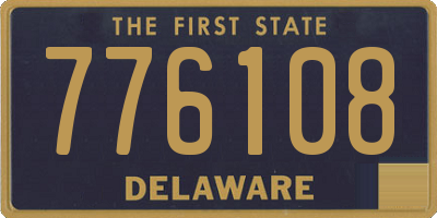 DE license plate 776108