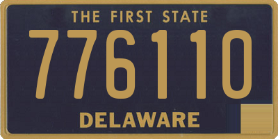 DE license plate 776110