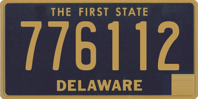 DE license plate 776112