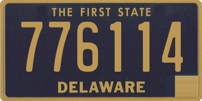 DE license plate 776114